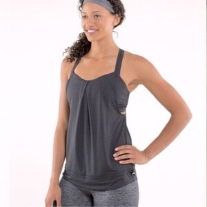 Lululemon Rest Less Exercise Tank in Grey